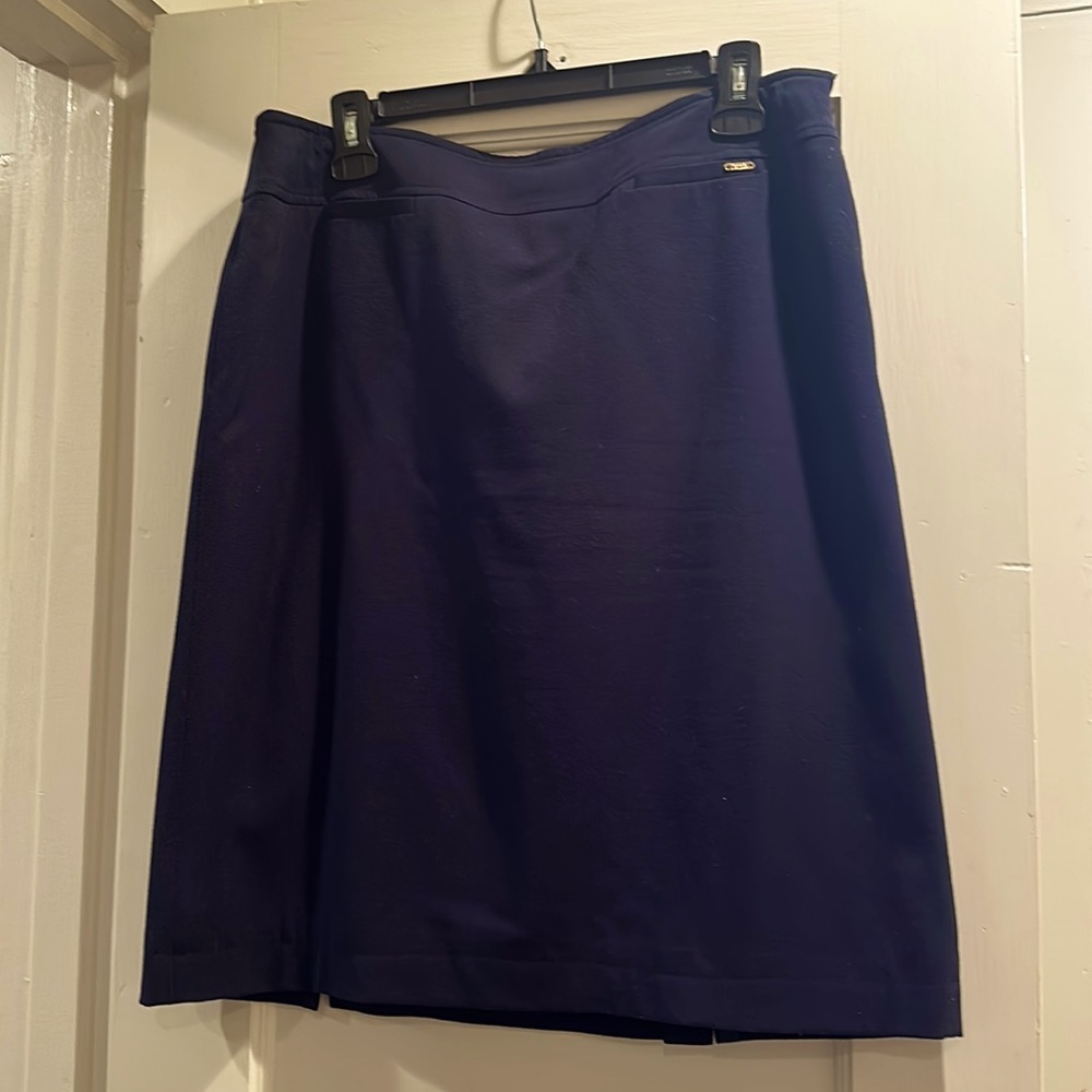 Chelsea Rose navy skirt